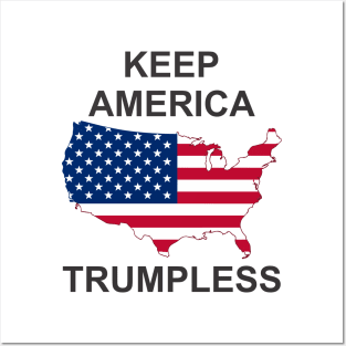 keep america trumpless Posters and Art